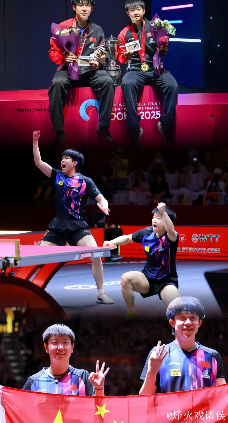 莎头极限18板对攻，王楚钦正手杀，孙颖莎又蹲下，全场沸腾了